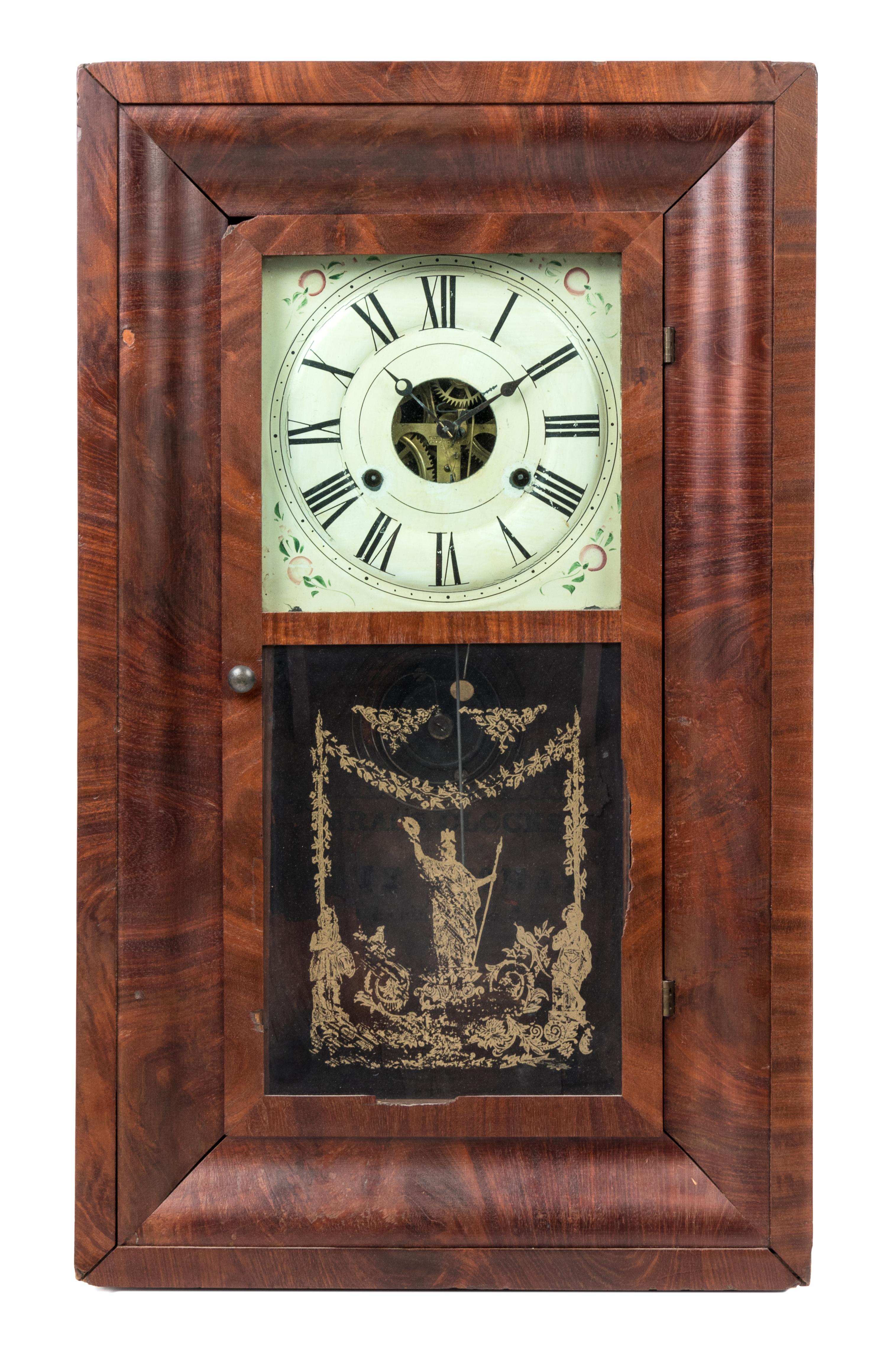 An American Mahogany Ogee Shelf Clock Height 26 inches. — SETH THOMAS, 19TH CENTURY