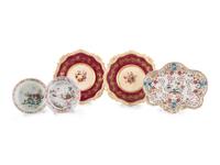 A Group of Porcelain and Glass Articles