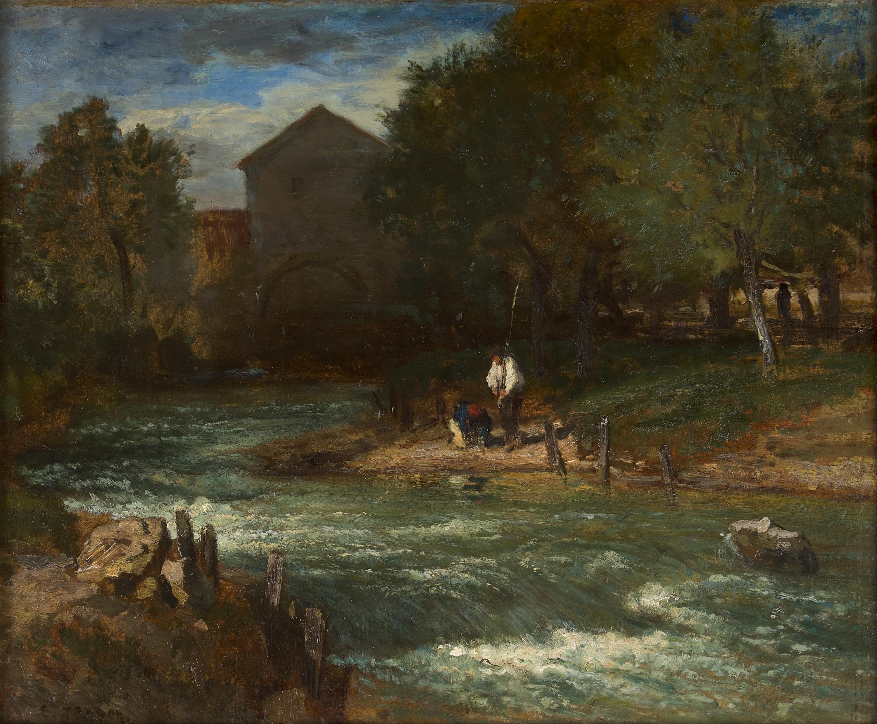 Constant Troyon (French, 1810-1865) — Le Moulin à Eau en Normandie