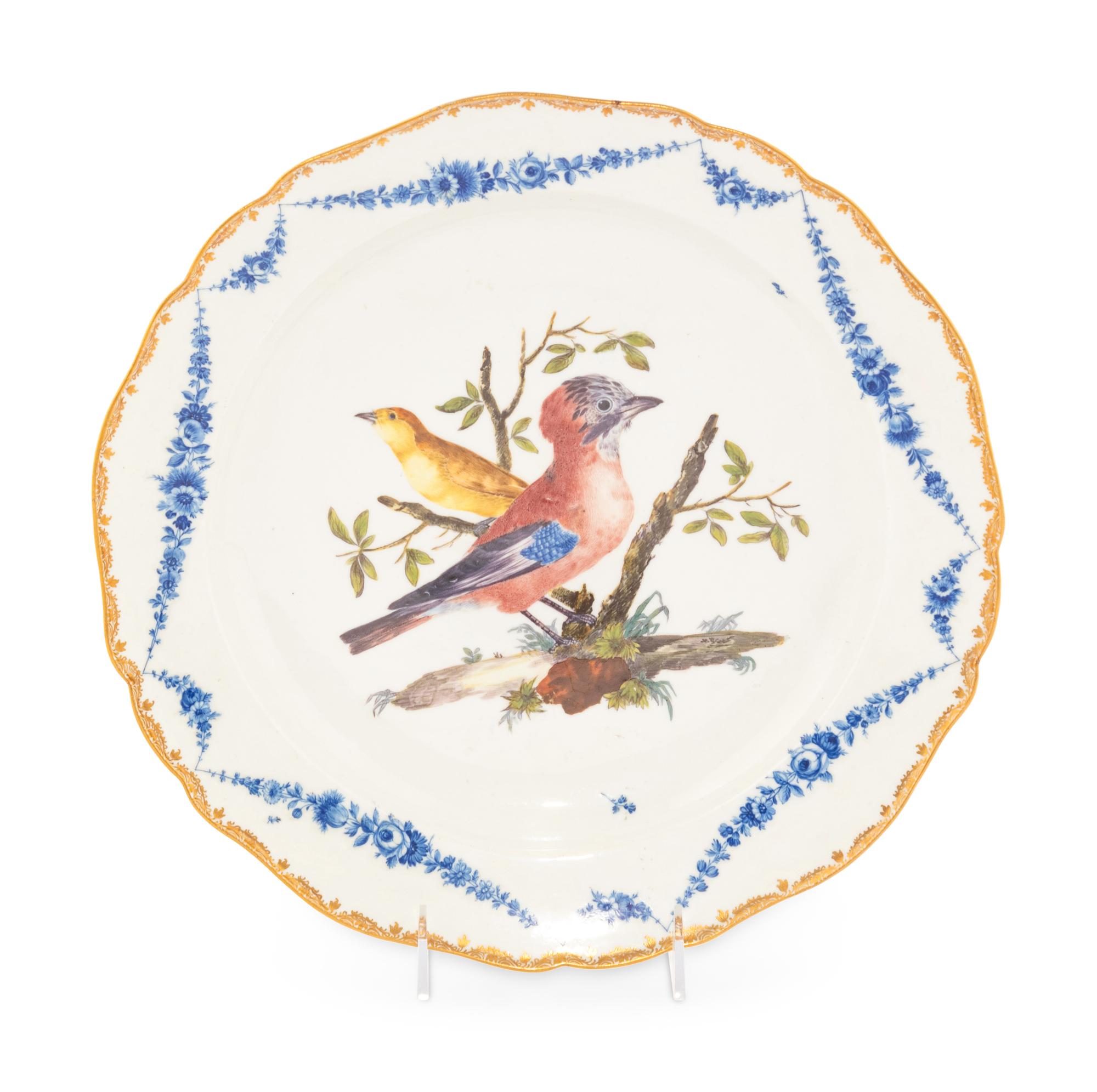 A Meissen Porcelain Ornithological Plate