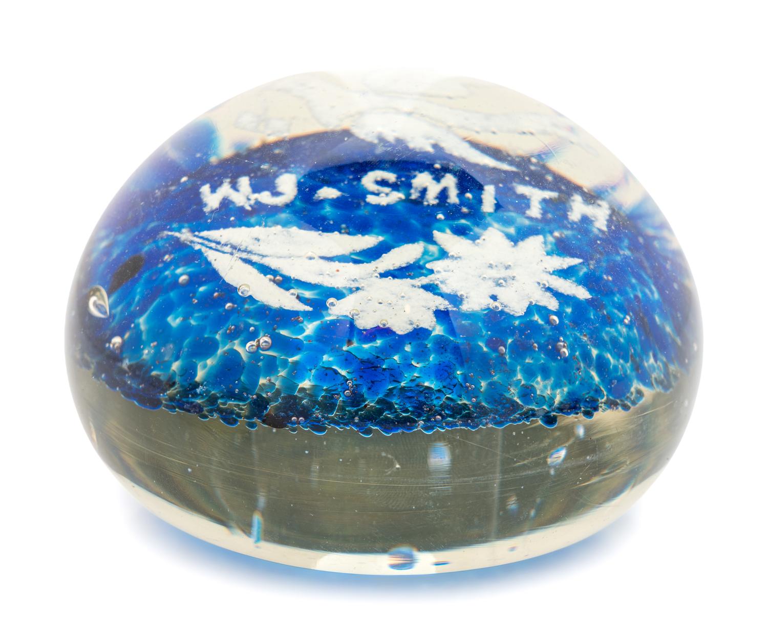 Three American Commemorative Glass Paperweights