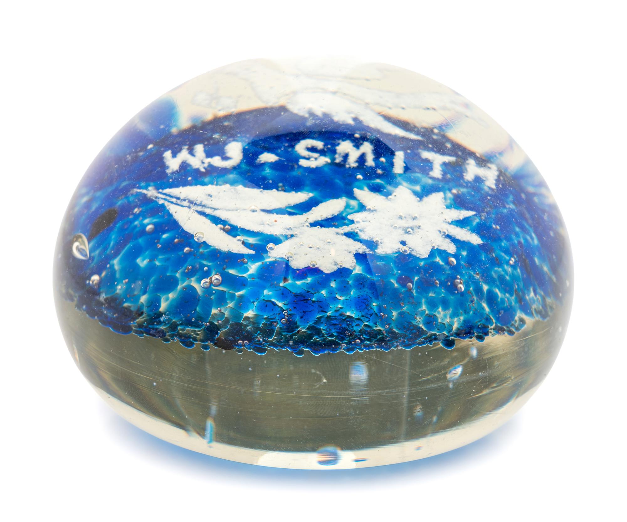 Three American Commemorative Glass Paperweights