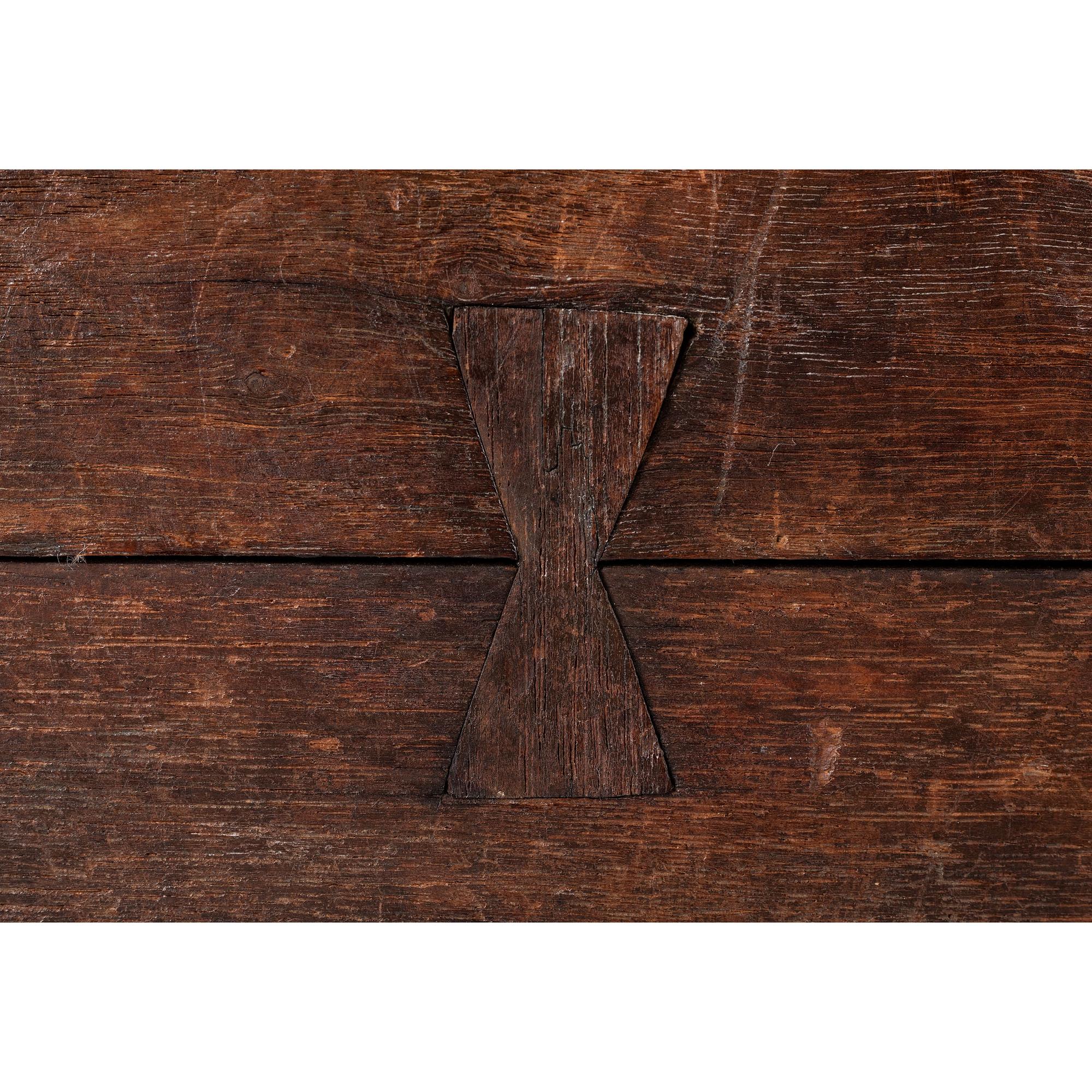 A Federal Painted Pine Blanket Chest