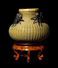 A Chinese Yixing Zisha Pottery 'Crab' Pot