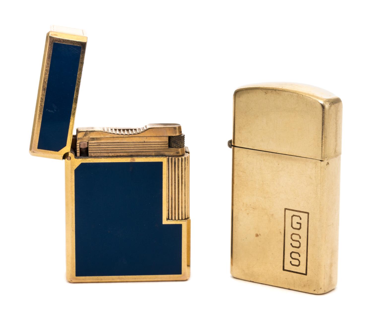 A Zippo 14-Karat Gold Lighter Height 2 1/8 inches. — 1959