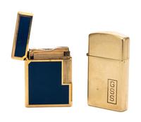 A Zippo 14-Karat Gold Lighter Height 2 1/8 inches. — 1959