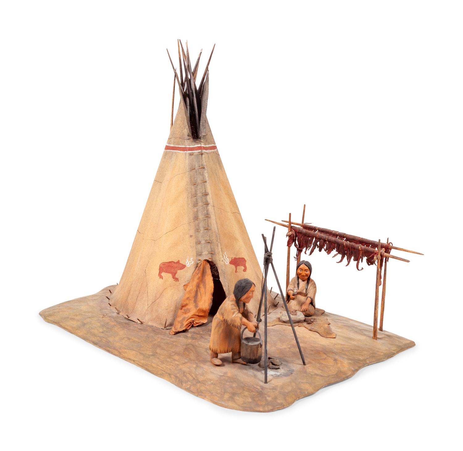 Wood Carved Plains Dioramas