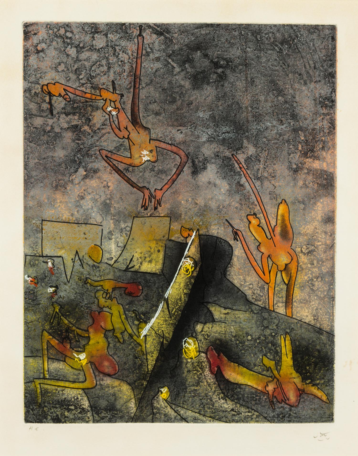 Roberto Matta, (Chilean, 1911-2002), Ma Chair Rie (from Requiem pour La Fin des Temps), 1978