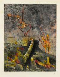 Roberto Matta, (Chilean, 1911-2002), Ma Chair Rie (from Requiem pour La Fin des Temps), 1978