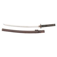 Shin Shinto Wakizashi with Martial Leather Wrapped Scabbard
