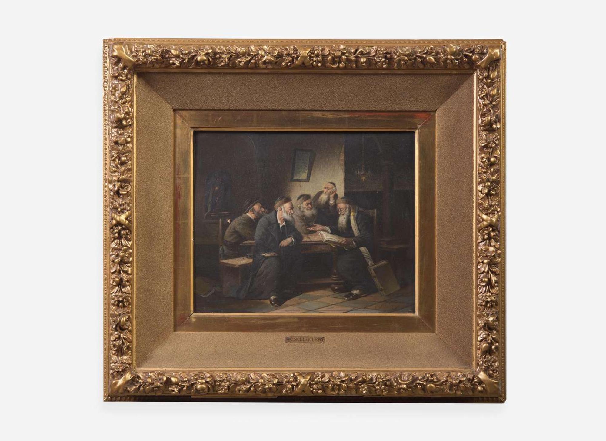 Carl Schleicher (Austrian, 1825-1903) - Talmud Scholars