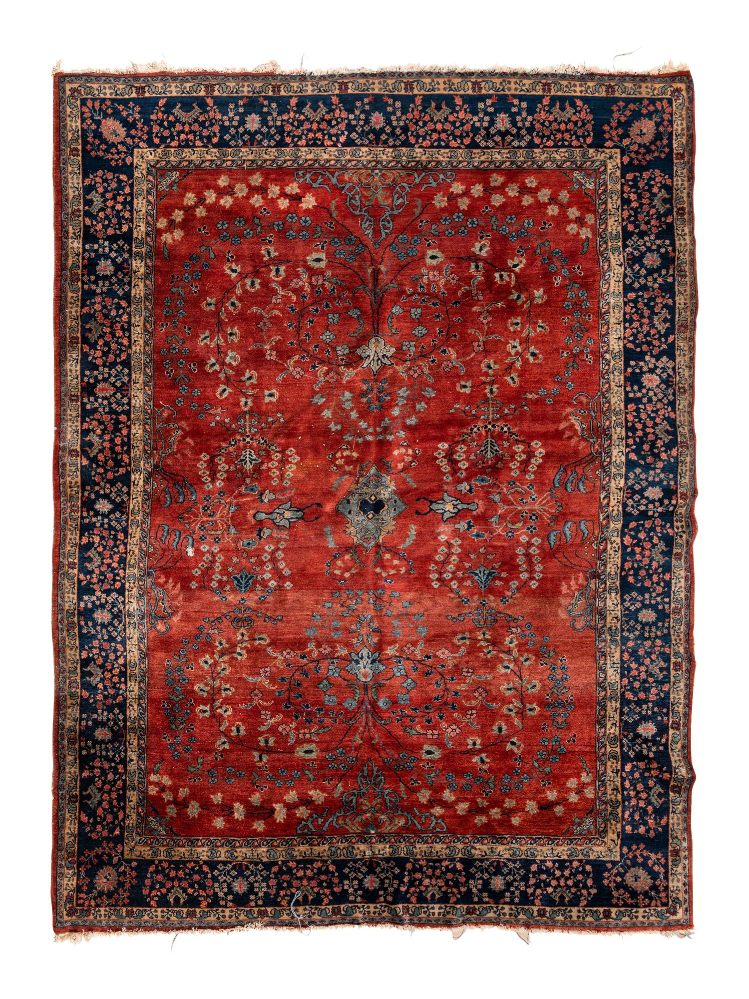A Feraghan Sarouk Wool Rug