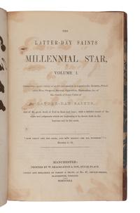 [MORMONISM]. [PRATT, Orson (1811-1881), his copy]. The Latter-Day Saints Millennial Star, Volume I . Manchester: W. Shackleton & Son, 1841.