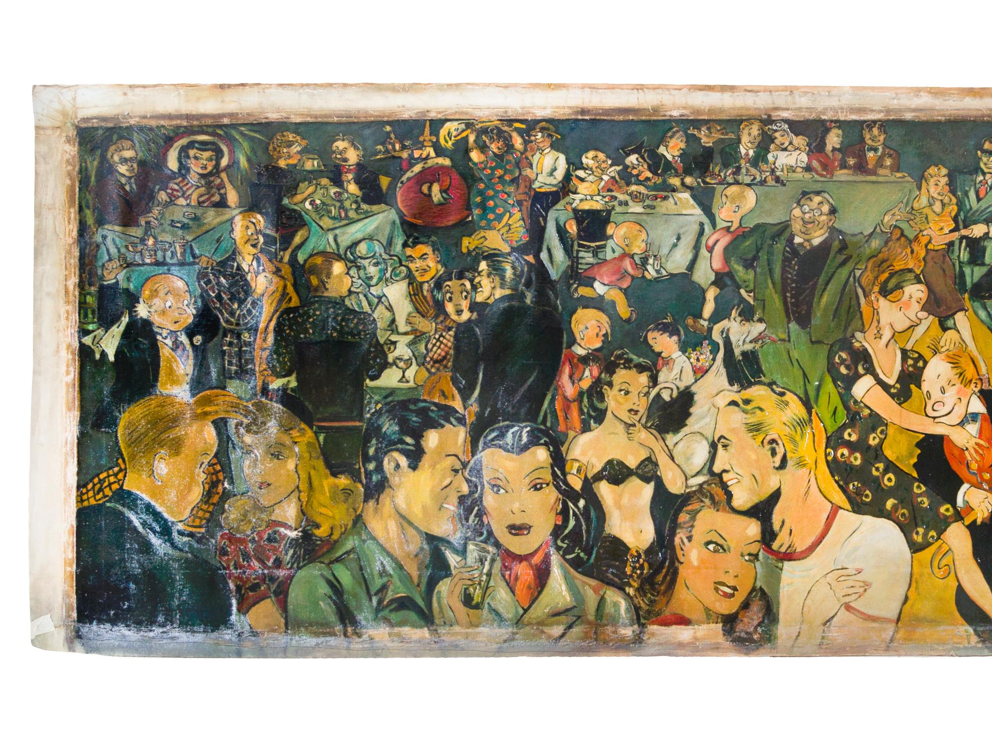 Patti Doty-Smith, (American), Untitled WWII USO Mural, 1942