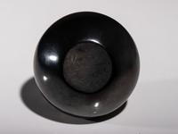 Blackware Pottery Jar, with Gunmetal Finish June 1962