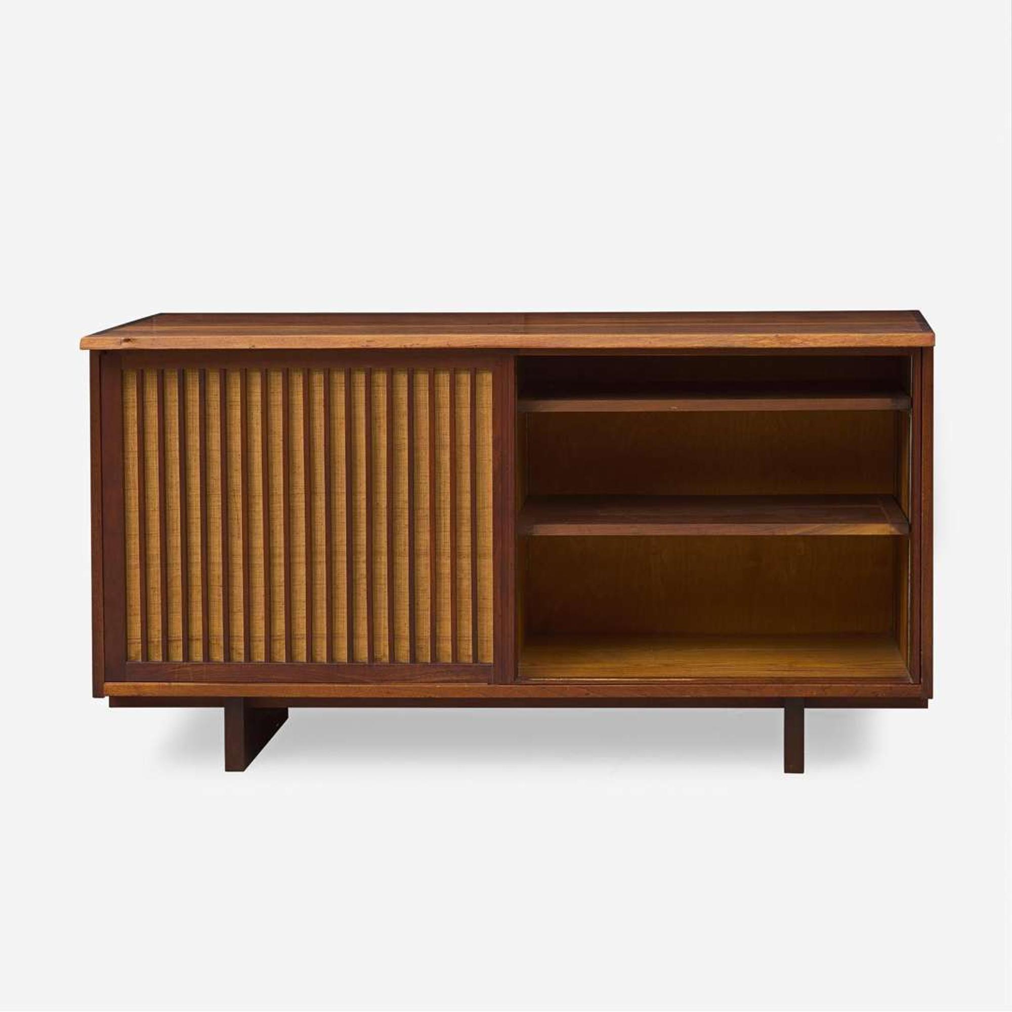 George Nakashima Double Sliding-Door Cabinet, New Hope, Pennsylvania, 1960