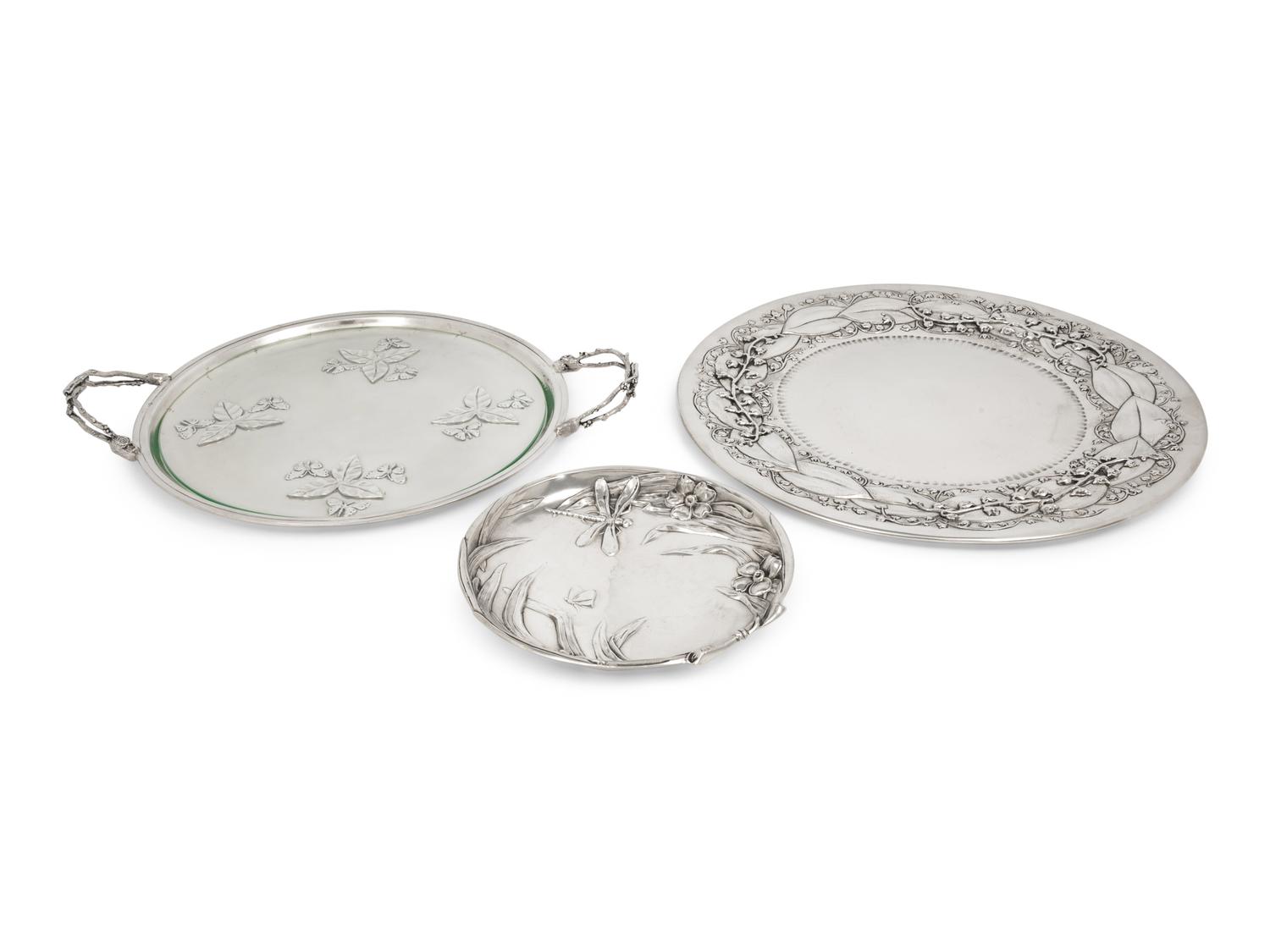 Three Cipolla Pewter Trays
