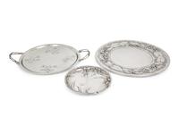 Three Cipolla Pewter Trays