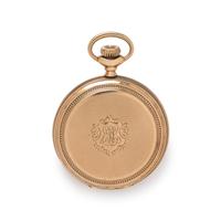 WALTHAM, 14K YELLOW GOLD HUNTER CASE POCKET WATCH
