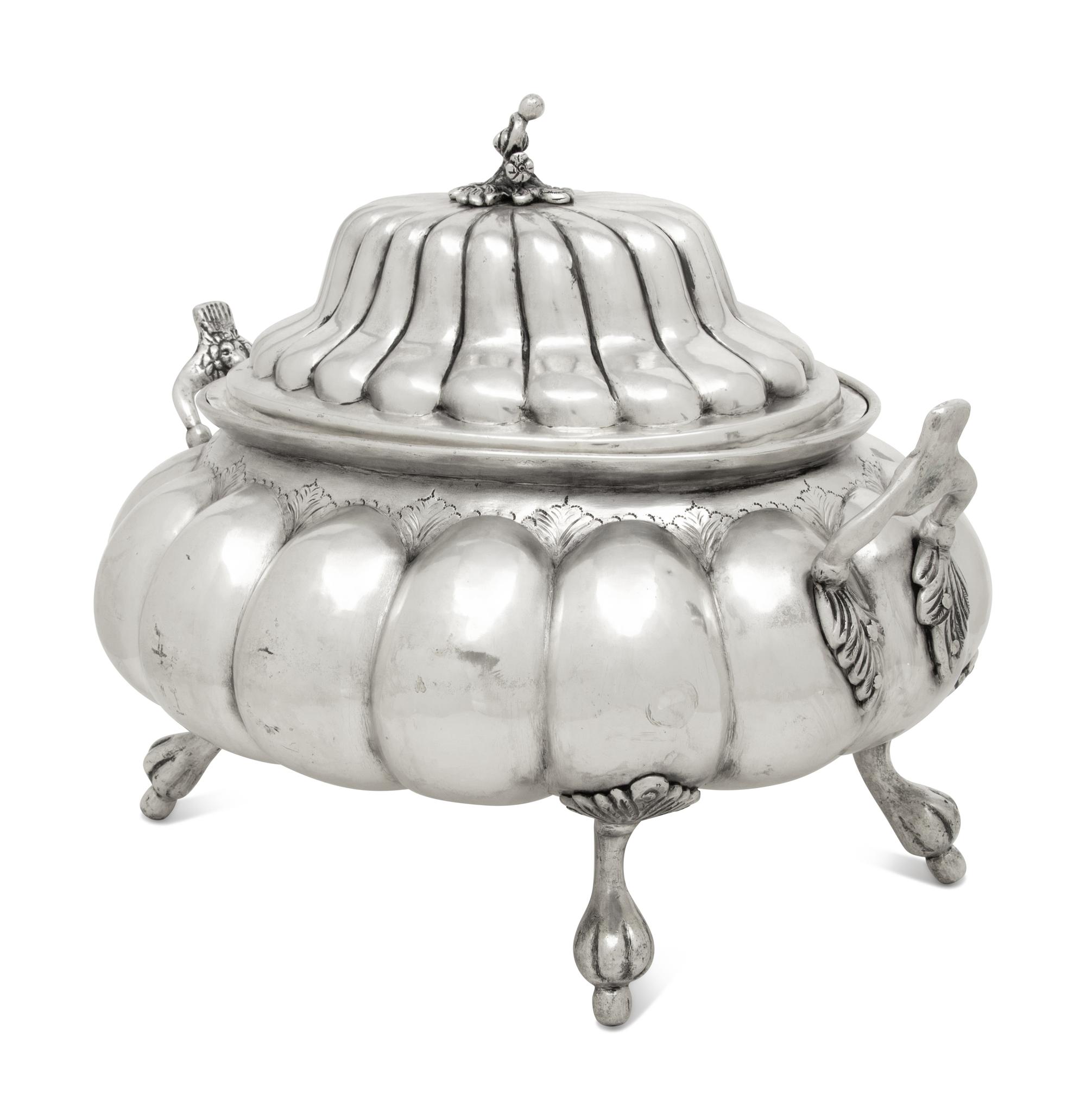 A Peruvian Silver Tureen