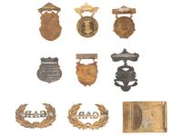 [CIVIL WAR]. 21 GAR ribbons and badges representing various regiments, incl. 146 NY Vols.