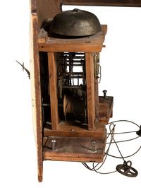 A Classical Black Paint and Parcel Gilt Decorated Tall Case Clock