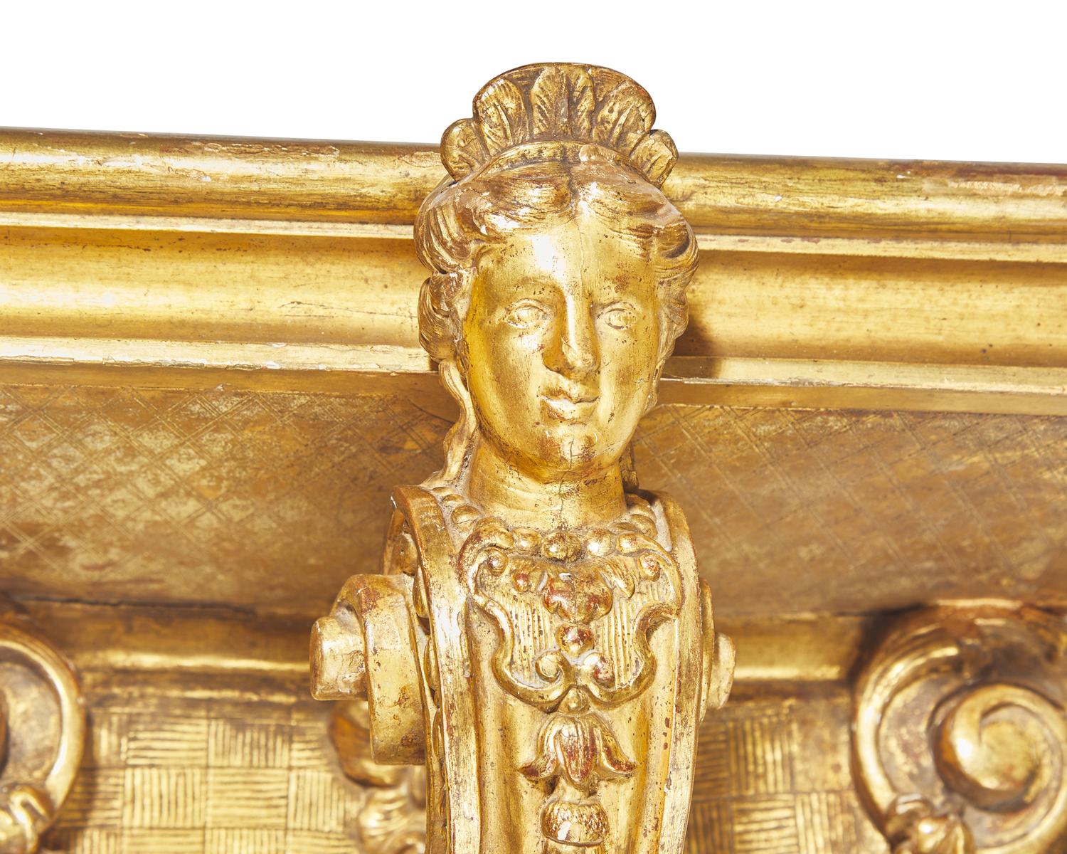 A French Régence giltwood and gesso wall bracket, circa 1720