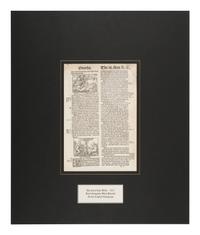[BIBLE LEAVES - ENGLISH - 16TH CENTURY]. A group of 9 Bible leaves in English, comprising: