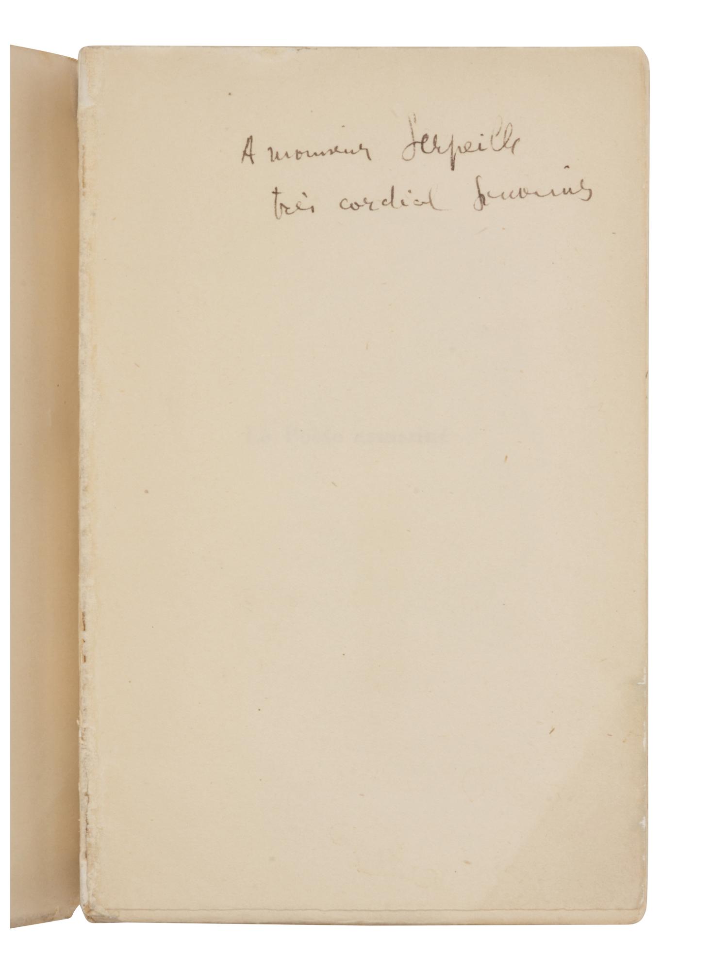 APOLLINAIRE, Guillaume (1880-1918). Le Poète assassiné . Paris: Bibliothèque des Curieux, 1916.