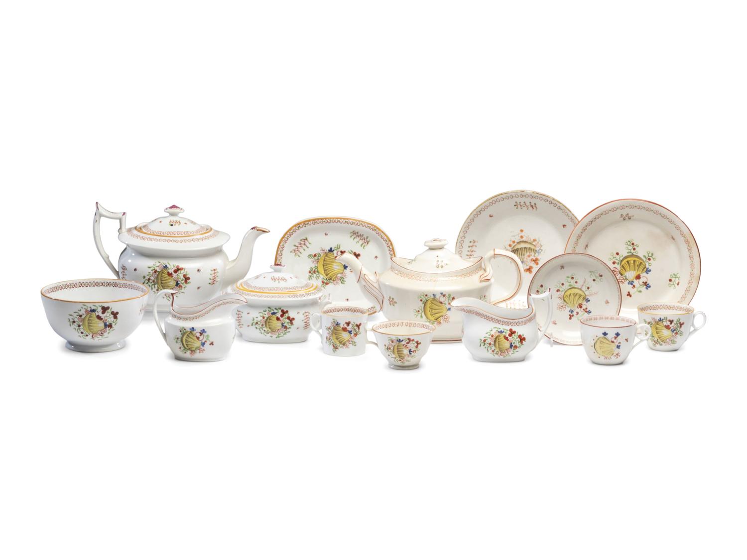 A New Hall Porcelain Tea Service