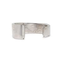 CARTIER, STERLING SILVER, YELLOW GOLD AND ENAMEL CUFF BRACELET