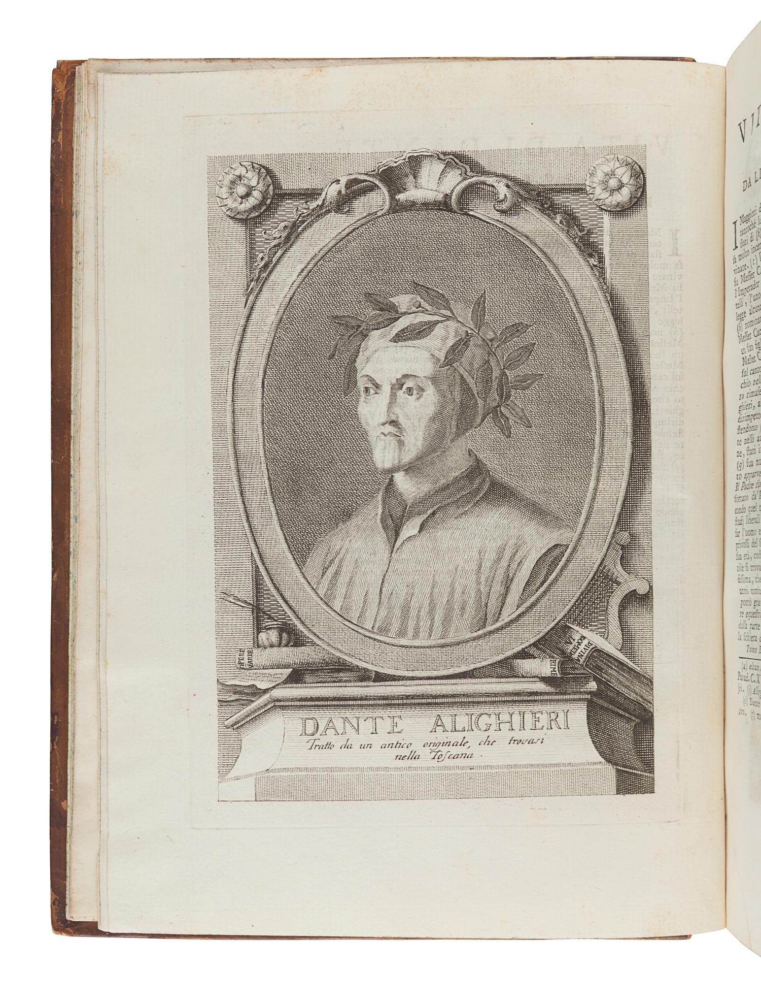 DANTE ALIGHIERI (1265-1321). [ Opere ] . La Divina Commedia... con varie annotazioni, e copiosi rami adornata ( Prose, e Rime Liriche Edite, ed Inedite ) Venice: Antonio Zatta, 1757-1758.