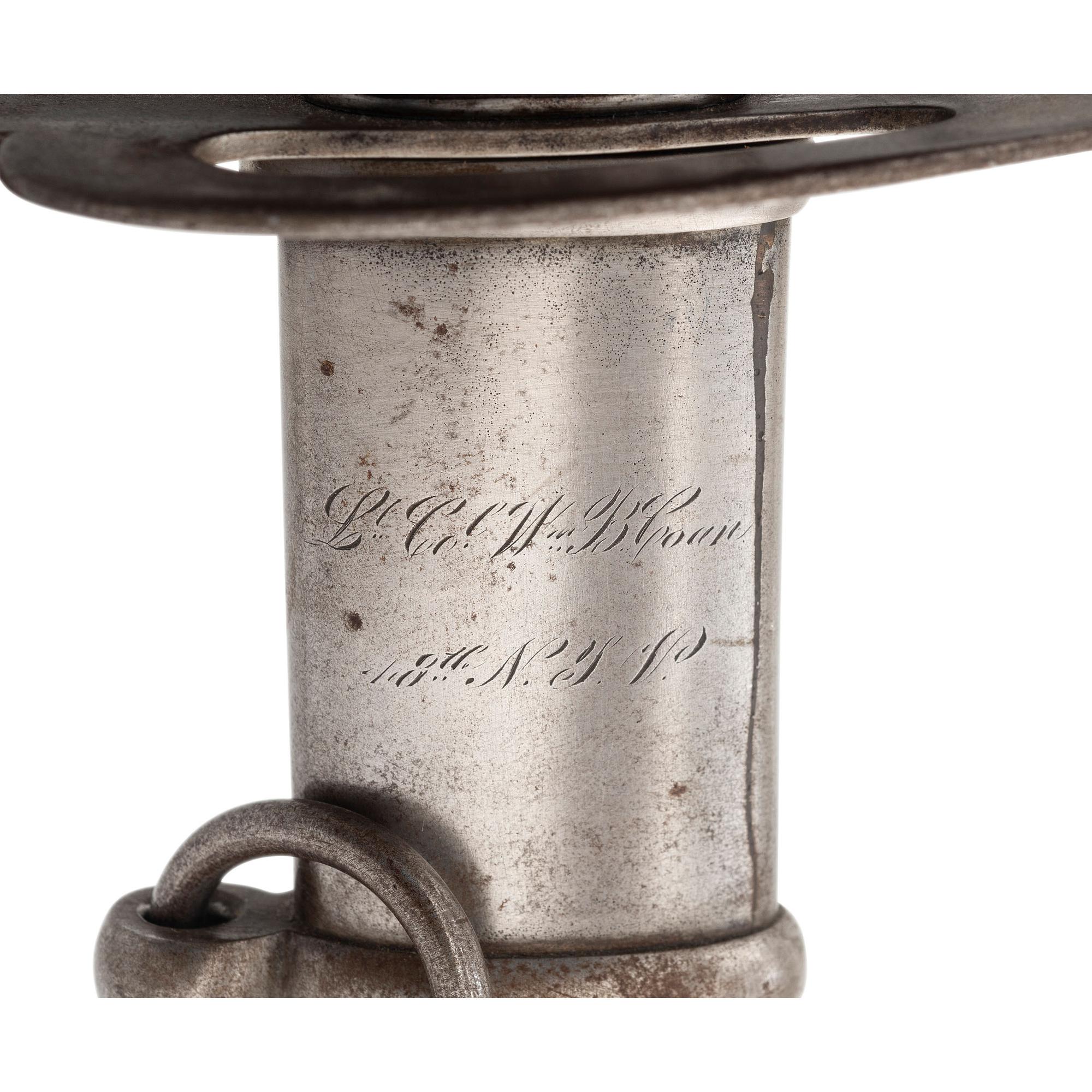 Non-Regulation Staff & Field Officers Sword (Peterson 75) by Walscheid, Inscribed to Lt. Col. William Coan - 48th NY Infantry