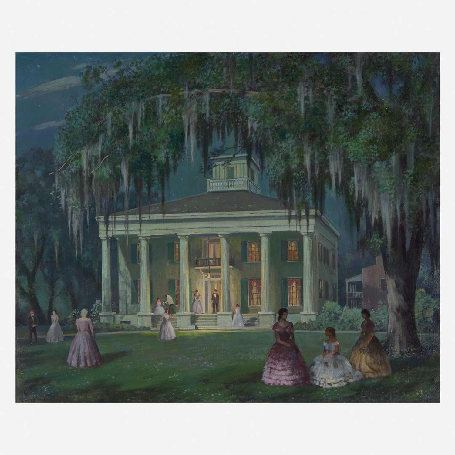 Clarence Millet (American, 1897-1959) Devereaux Plantation - Summer Night