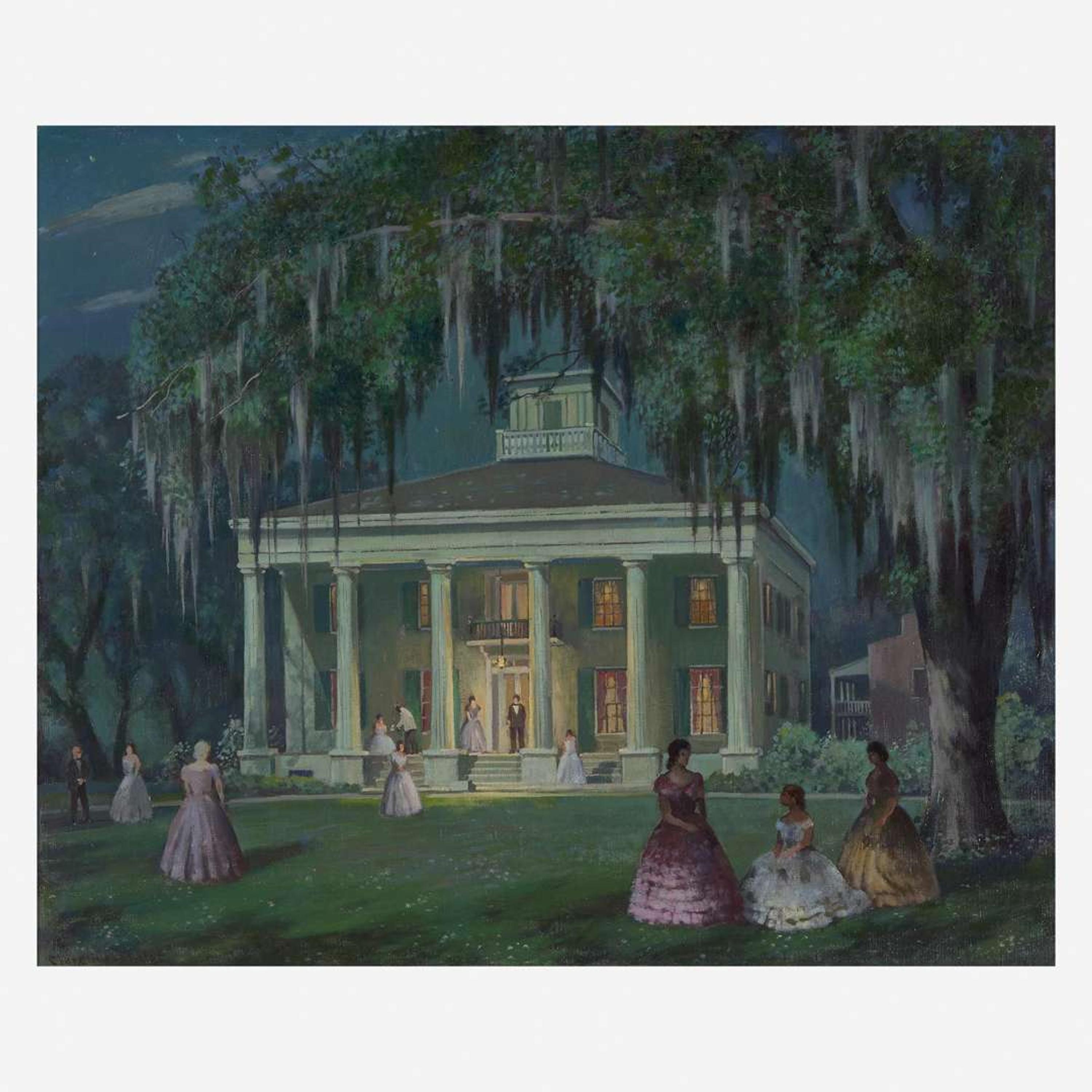 Clarence Millet (American, 1897-1959) Devereaux Plantation - Summer Night