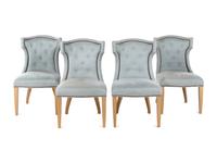A Set of Four Lillian August Quinn Dining Chairs