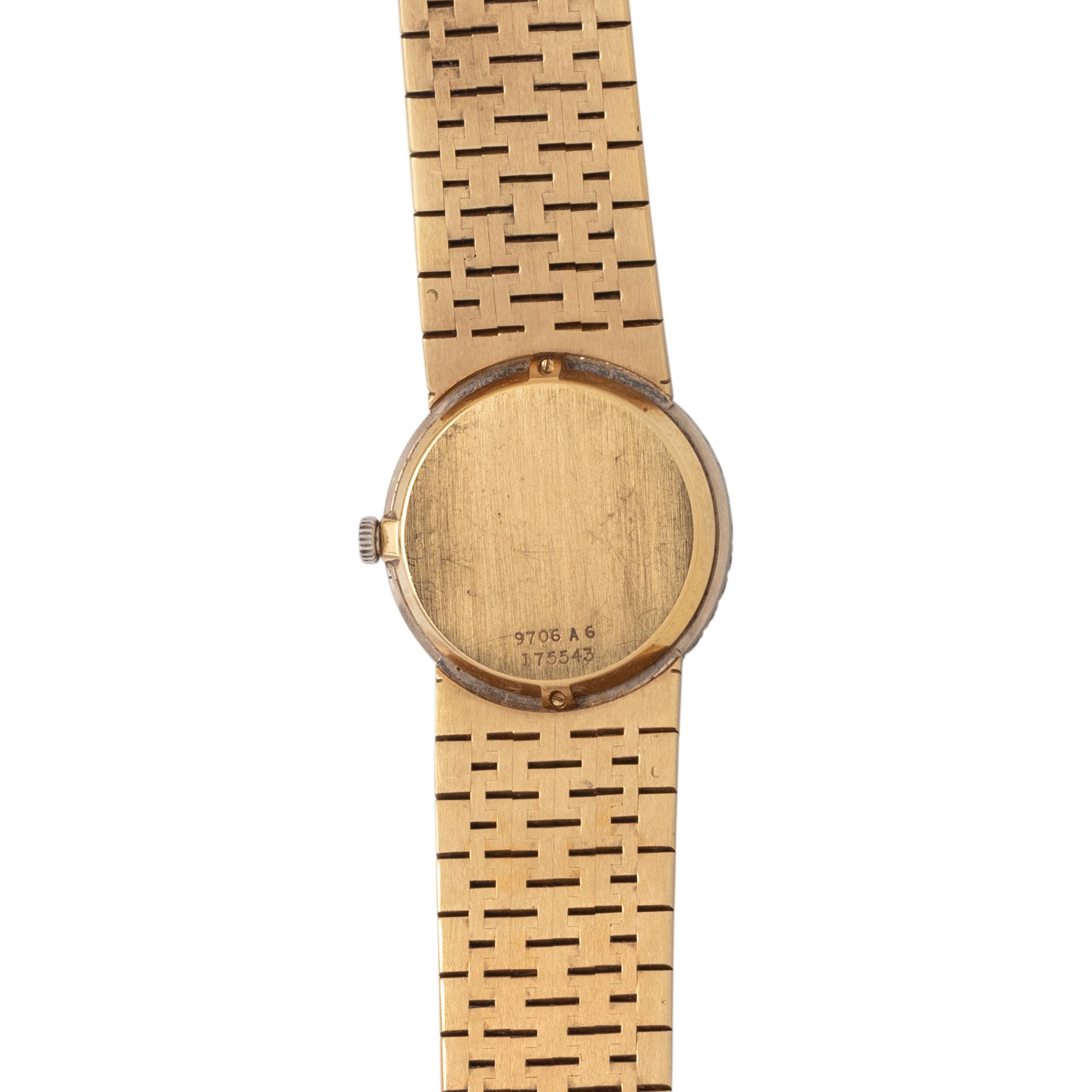 PIAGET, 18K YELLOW GOLD, DIAMOND AND JADE WATCH