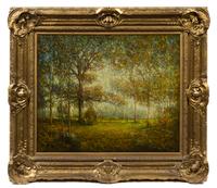 Hudson Mindell Kitchell, (American, 1862-1944), Untitled (Forest Scene), 1923