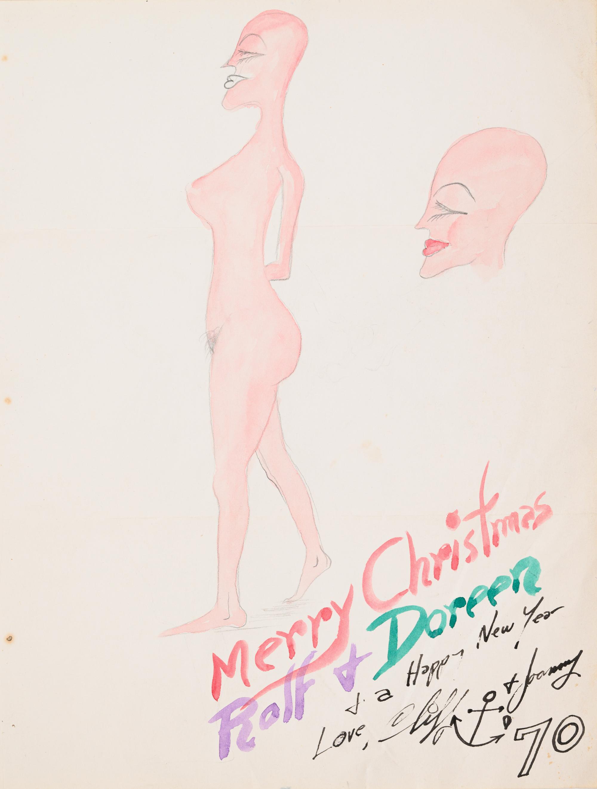 Untitled (Merry Christmas Rolf + Doreen)