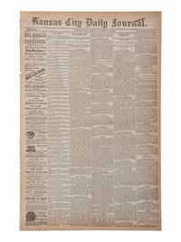 [OUTLAWS & LAWMEN]. Kansas City Daily Journal . Vol. XXIV, No. 118. Kansas City: 28 October 1881. Front page coverage of the Gunfight at the OK Corral.