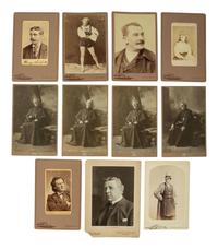 [EARLY PHOTOGRAPHY]. 75 CDVs & cabinet cards of 19th century actors & other personalities.