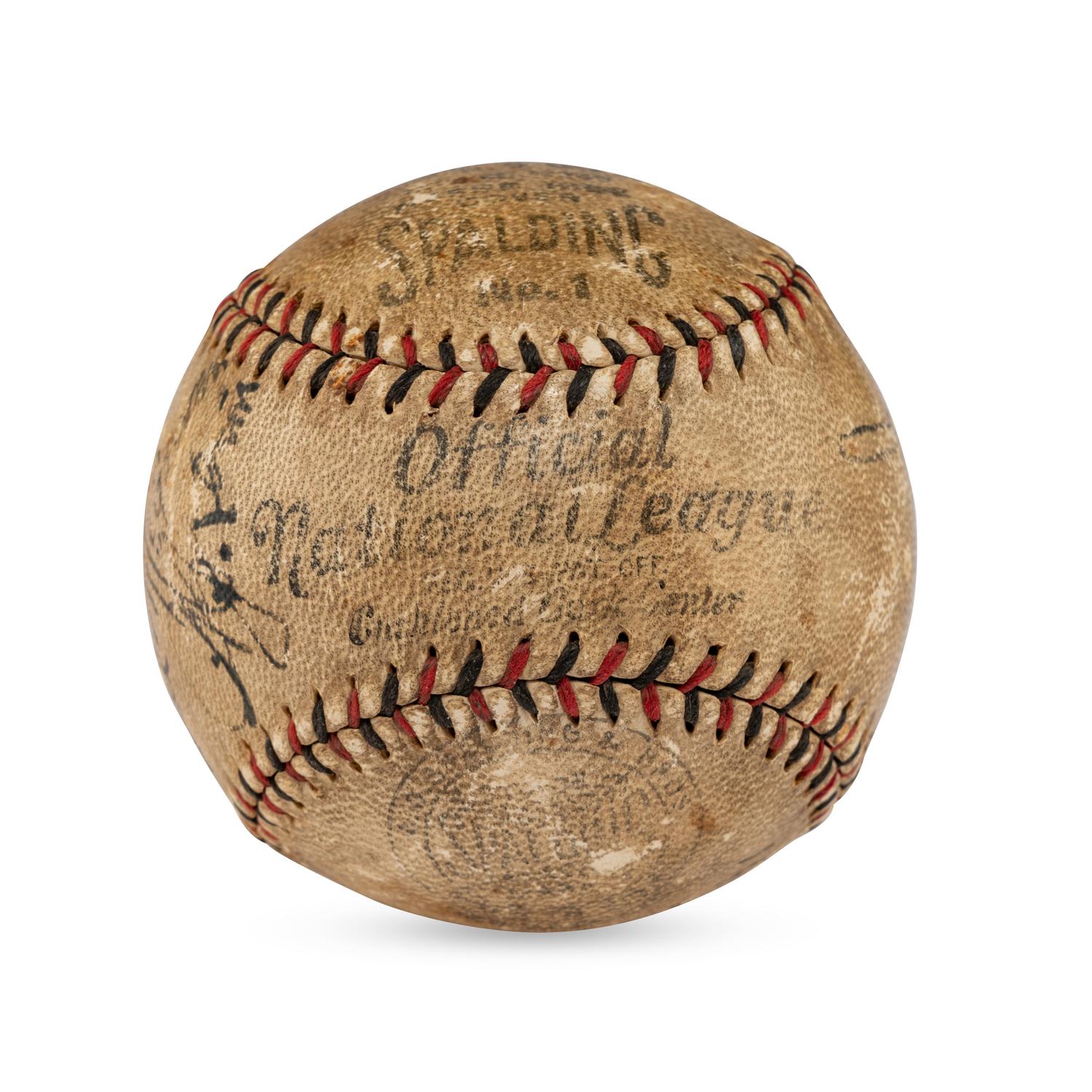 A 1931 World Series Umpiring Crew Signed Autograph Baseball Featuring Bill Klem and Bill McGowan (JSA Letter of Authenticity),