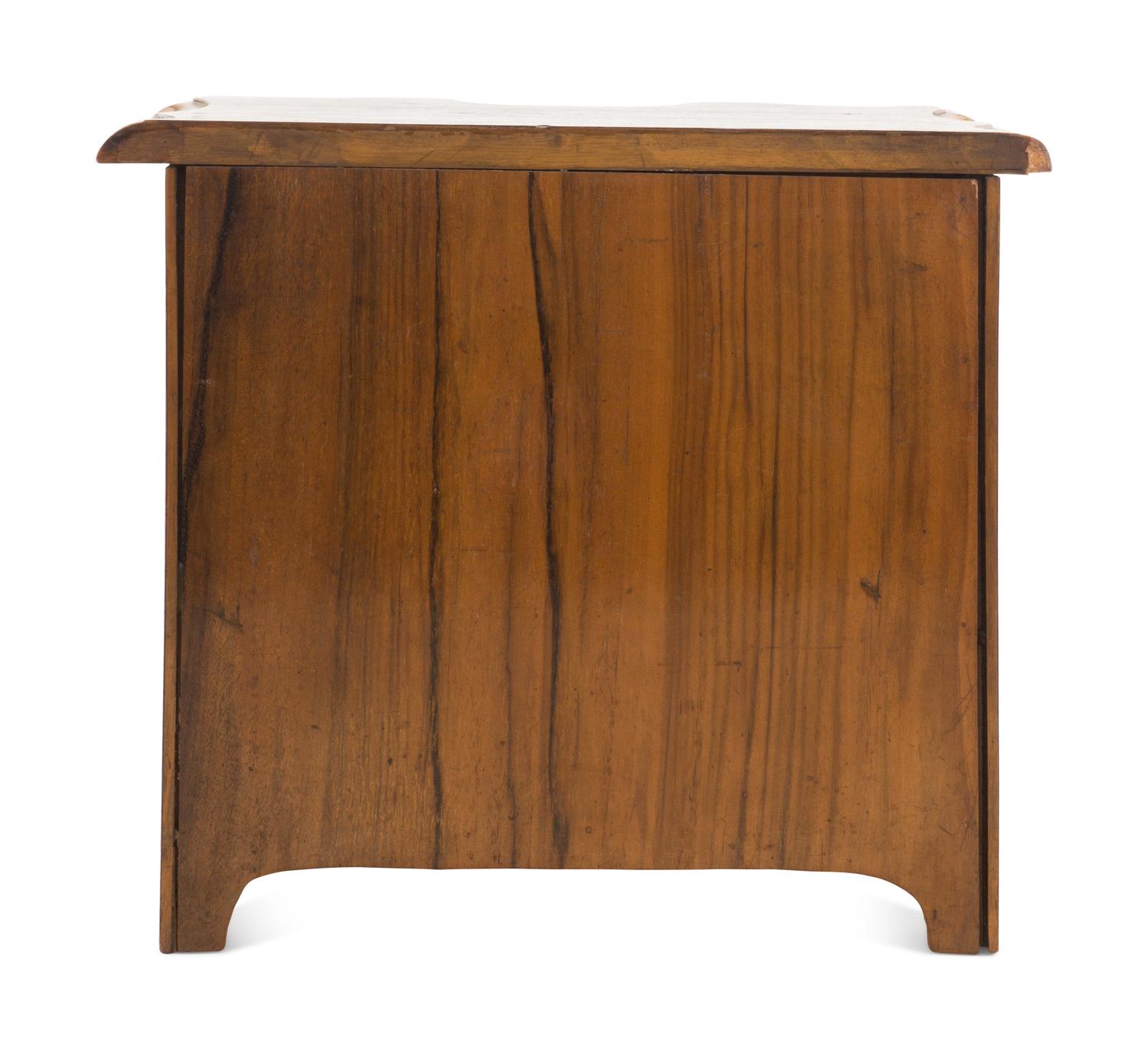 A Louis XV Style Walnut and Kingwood Diminutive Chest of Drawers