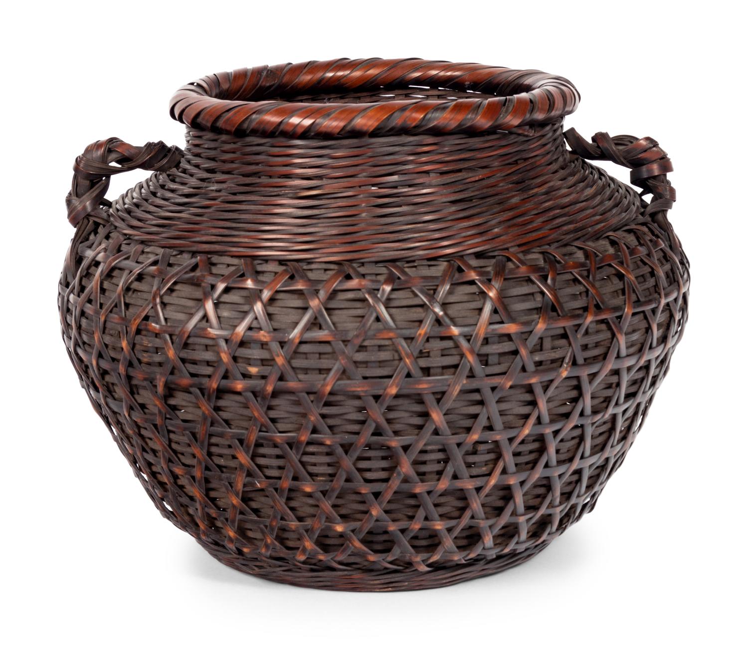A Bamboo Flower Arranging Basket