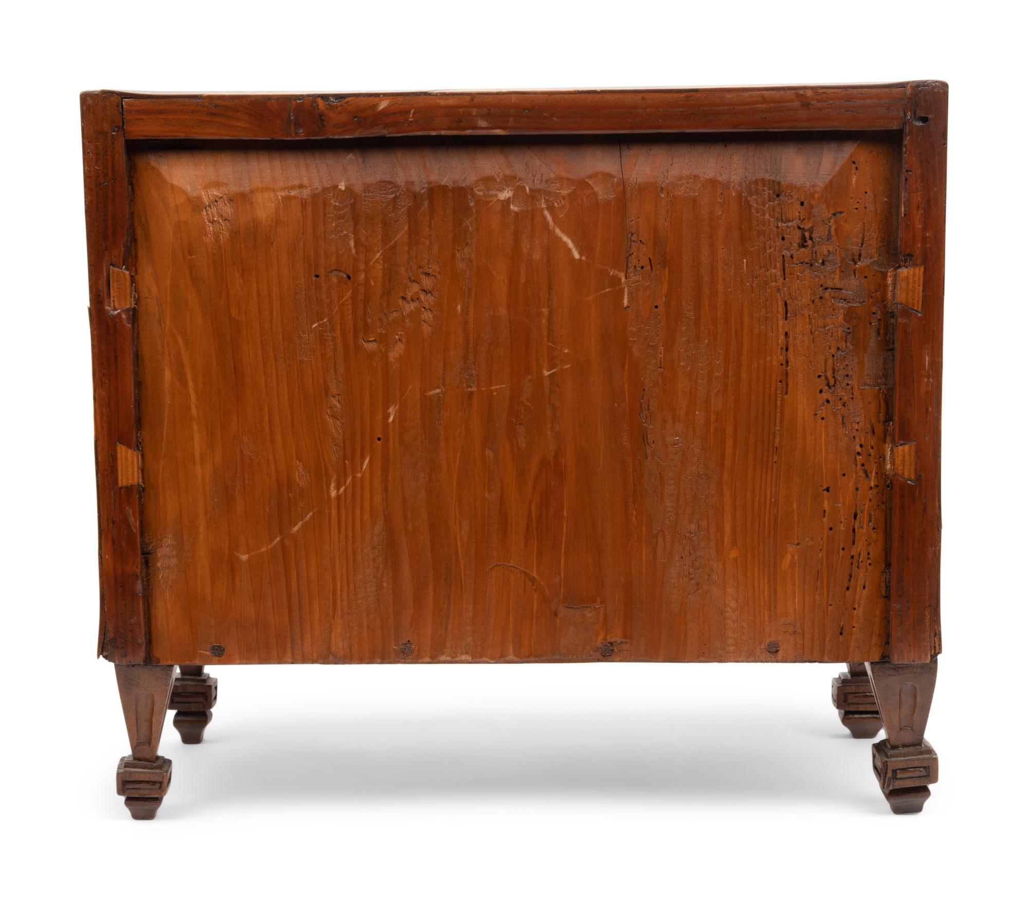 A Biedermeier Style Parquetry Diminutive Model of a Commode