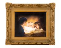A KPM Porcelain Plaque: Holy Night — EARLY 20TH CENTURY