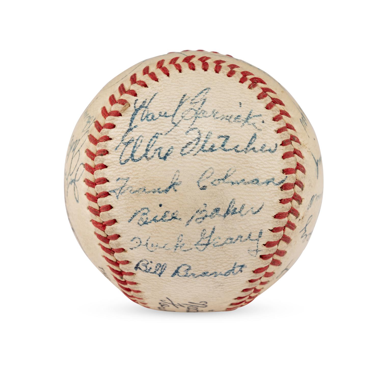A 1943 Pittsburgh Pirates Team Signed Autograph Baseball (Beckett Authentication Services Letter of Authenticity)