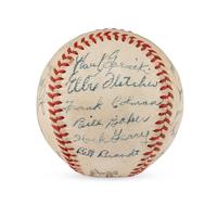 A 1943 Pittsburgh Pirates Team Signed Autograph Baseball (Beckett Authentication Services Letter of Authenticity)