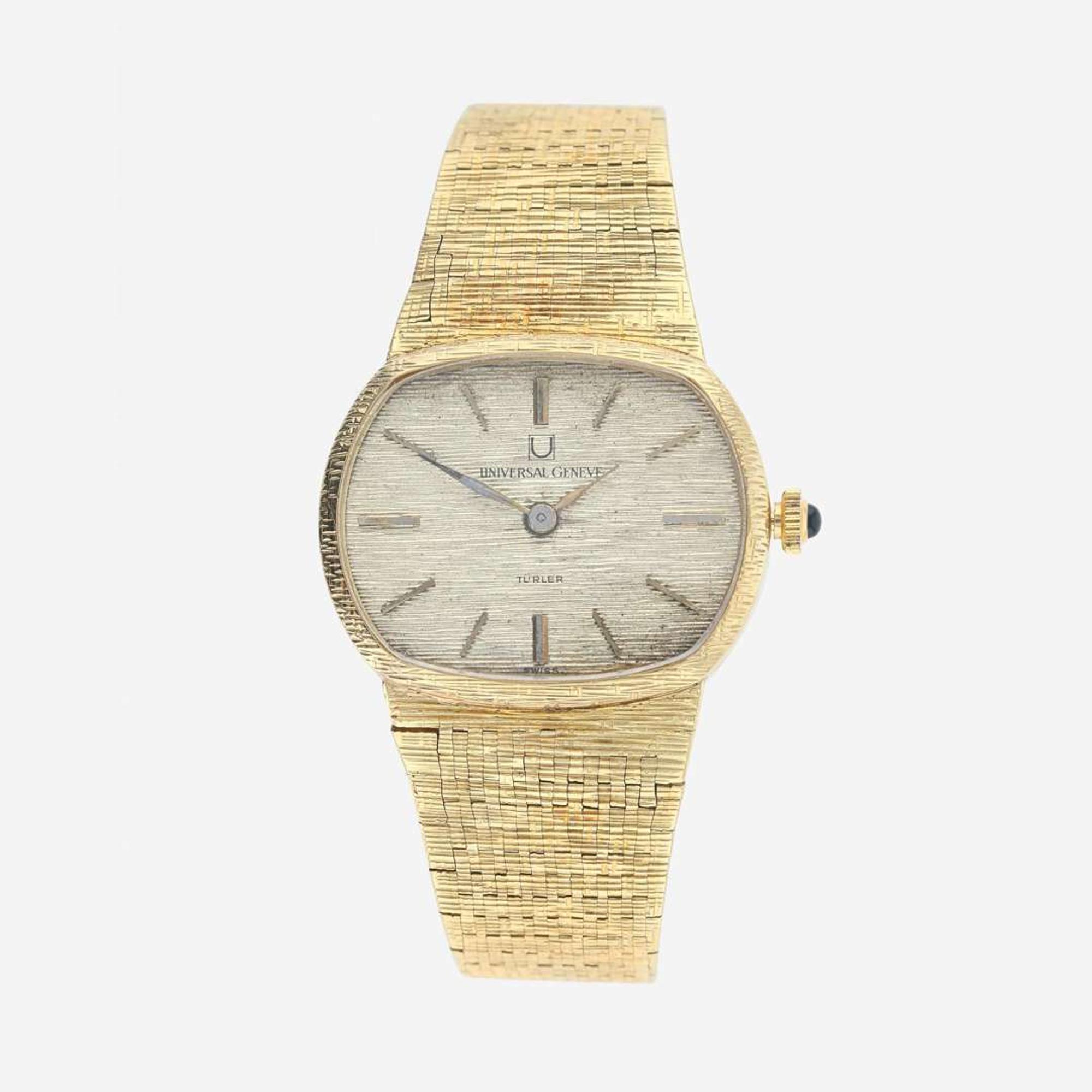 A 14K yellow gold wristwatch, Universal