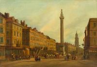 The Monument from Gracechurch Street, London